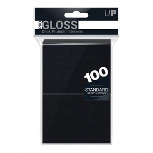Czarne koszulki (protectory) Ultra Pro Gloss (100szt.)