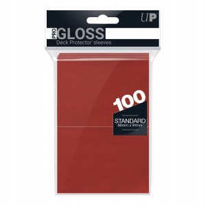 Czerwone koszulki (protectory) Ultra Pro Gloss (100szt.)