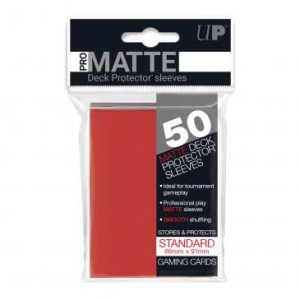 Protectory Pro Matte (Non Glare) Czerwone (50) 66x91mm 