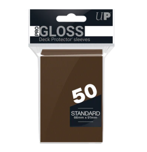 Brązowe koszulki Ultra Pro Gloss (50) 66x91mm 