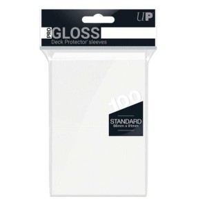 Białe koszulki (protectory) Ultra Pro Gloss (100szt.)