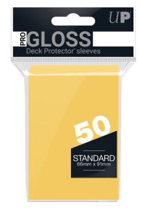 Żółte koszulki Ultra Pro Gloss (50) 66x91mm