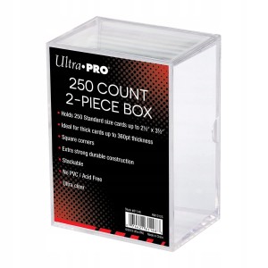 Przezroczyste Pudełko na 250 kart dwuczęściowe 250 Count 2-Piece Box Plastikowe