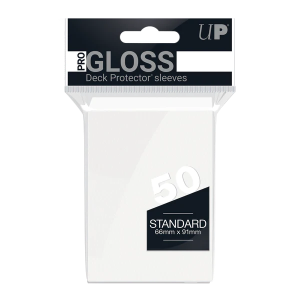 Białe koszulki Ultra Pro Gloss (50) 66x91mm