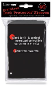 Black Oversized Ultra Pro Deck Protector Sleeves 40 szt - Czarne